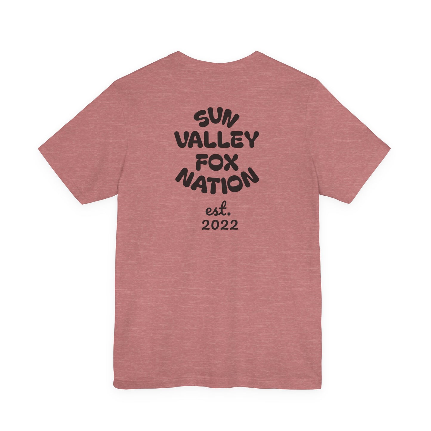 Cool Graphic Tee: Sun Valley Fox Nation, Fun Casual Wear,  Unique T-Shirt