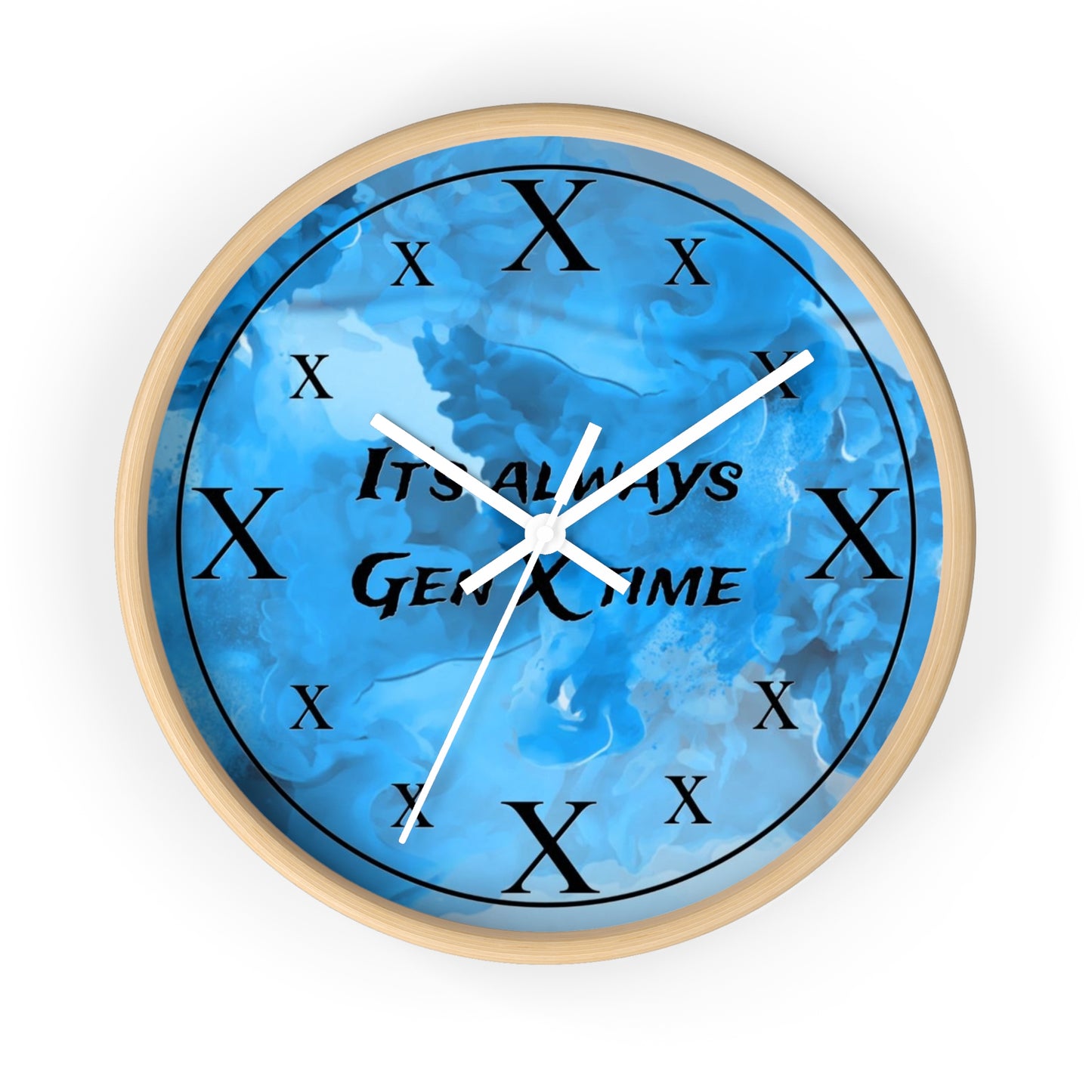 It's Always Gen X Time Wall Clock - (BLUE)