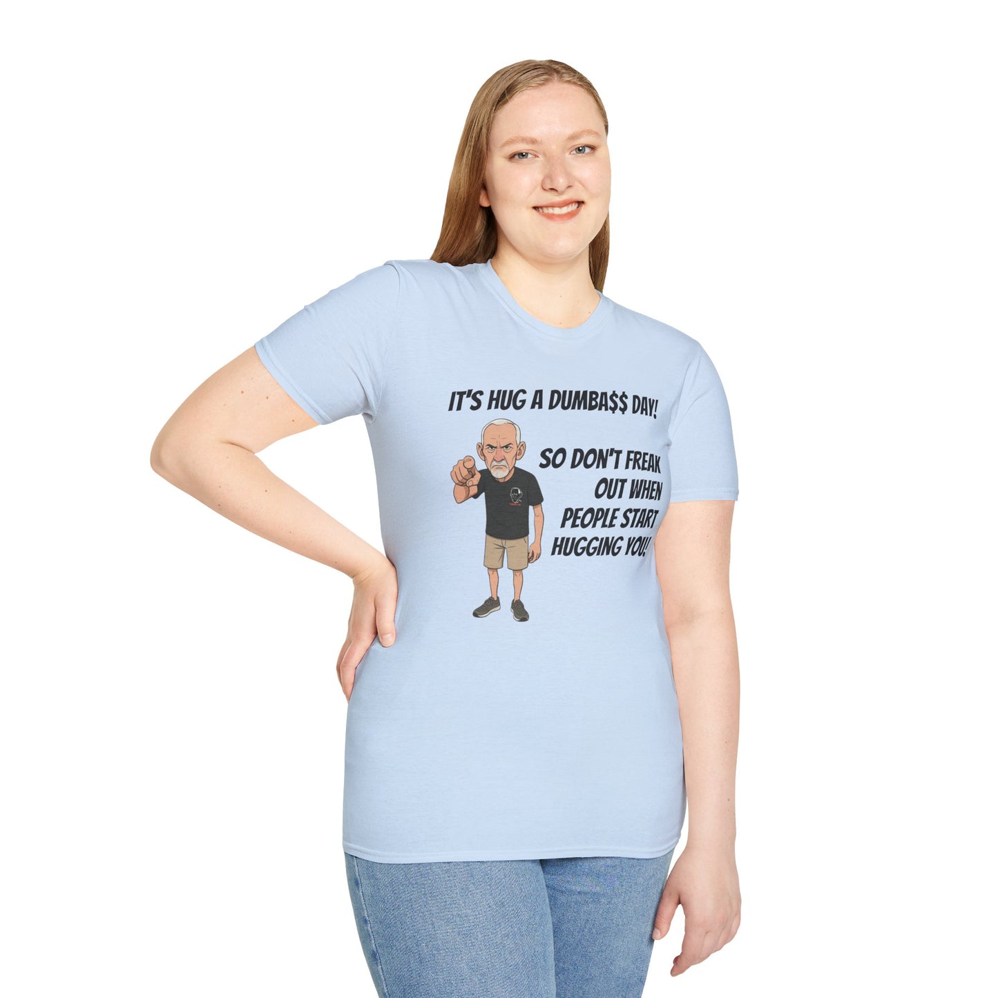 Sun Valley Fox Hug A Dumbass Day, Gift for Friends, Humorous Tee, Casual Wear