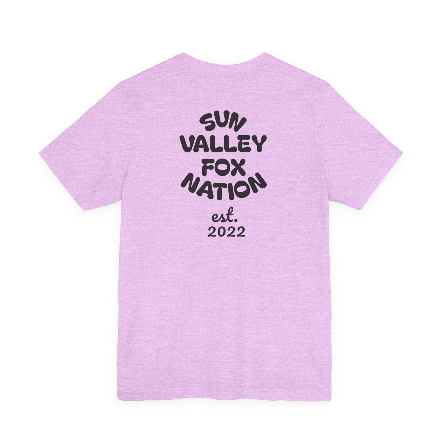 Cool Graphic Tee: Sun Valley Fox Nation, Fun Casual Wear,  Unique T-Shirt