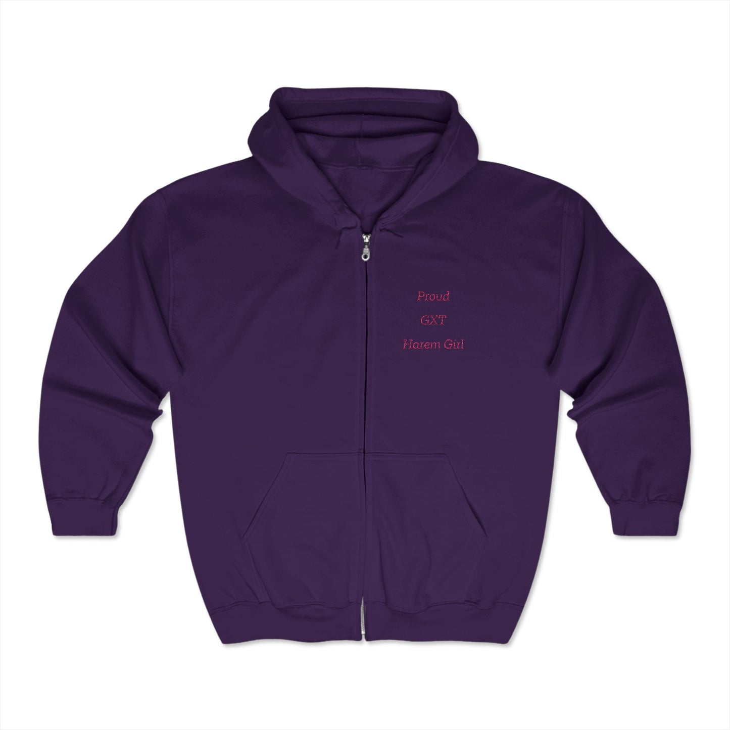 "Proud Harem Girl" (embroidery)  Full Zip Hooded Sweatshirt