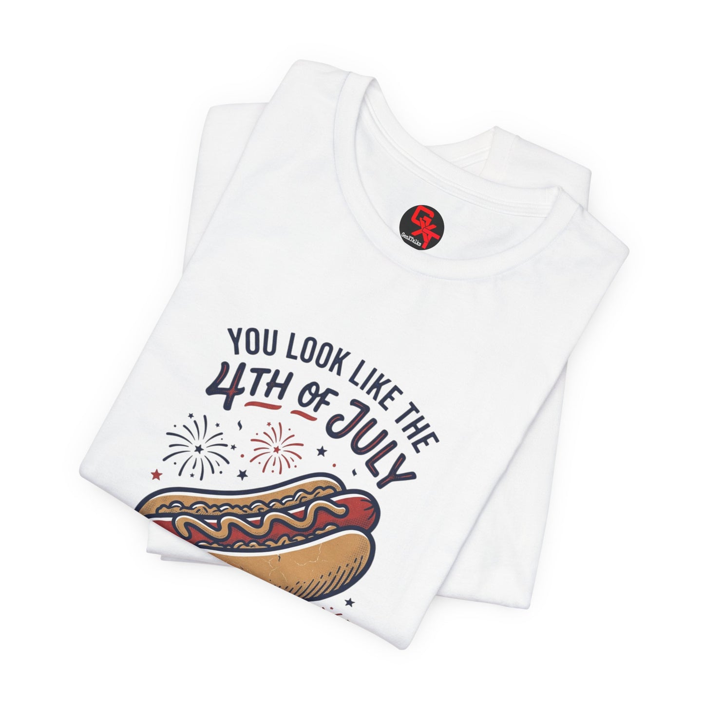 4th of July Hot Dog Graphic Tee