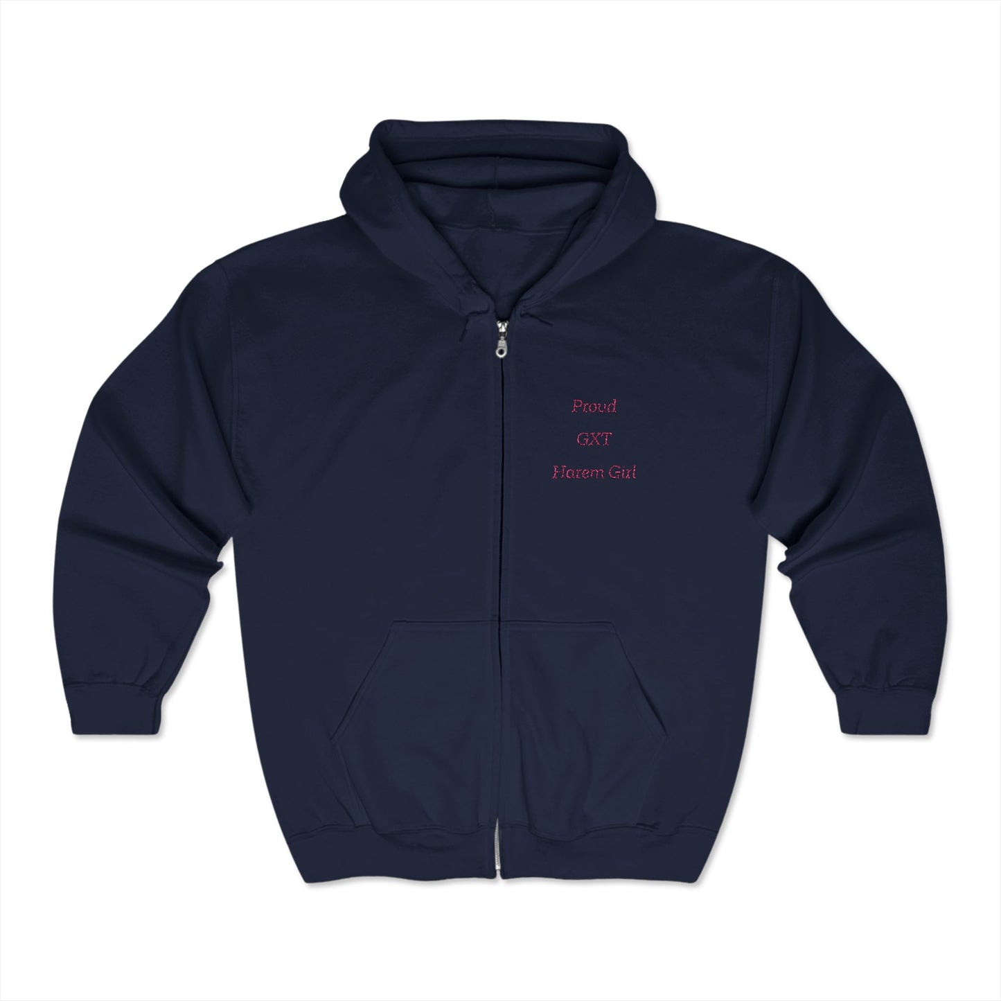"Proud Harem Girl" (embroidery)  Full Zip Hooded Sweatshirt