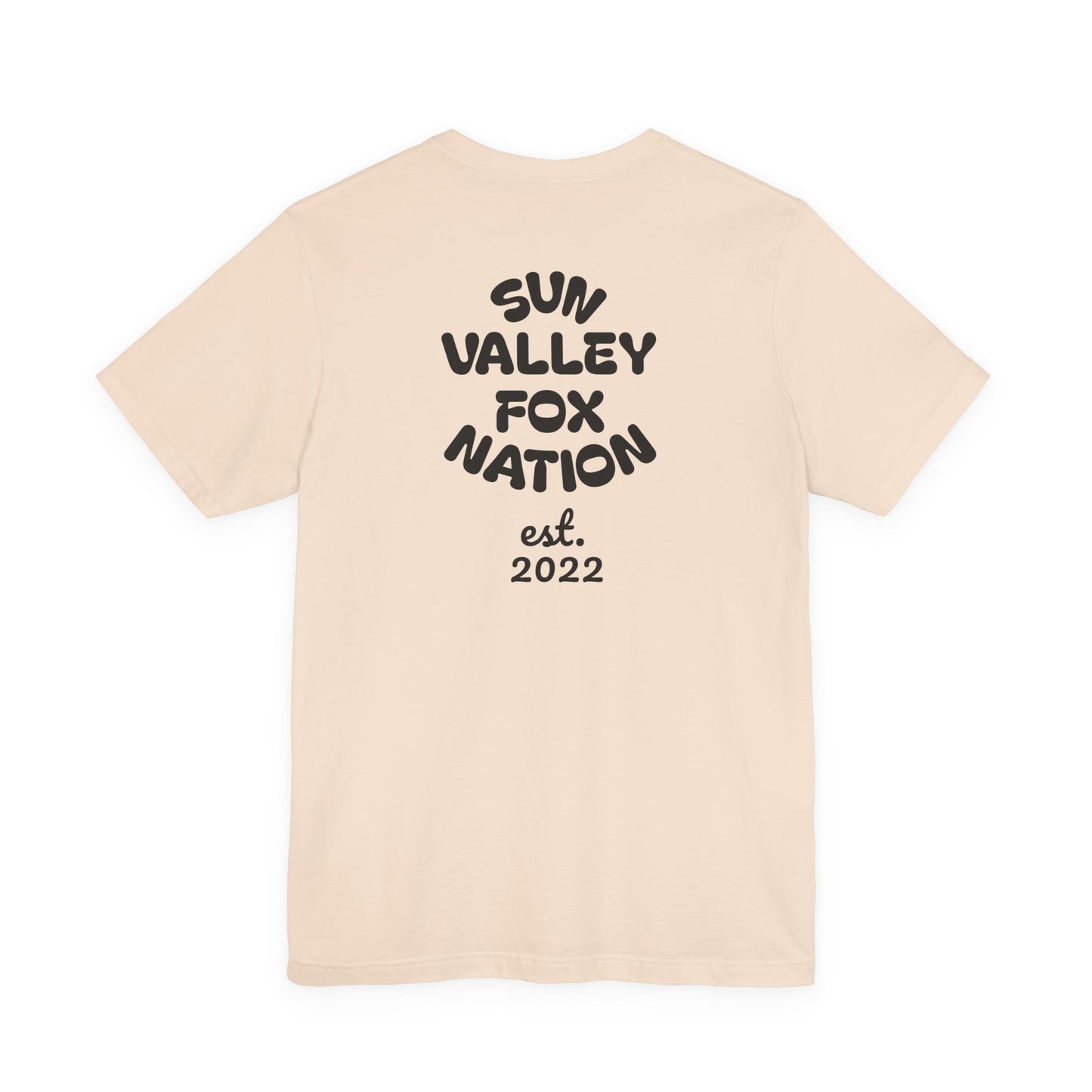 Cool Graphic Tee: Sun Valley Fox Nation, Fun Casual Wear,  Unique T-Shirt