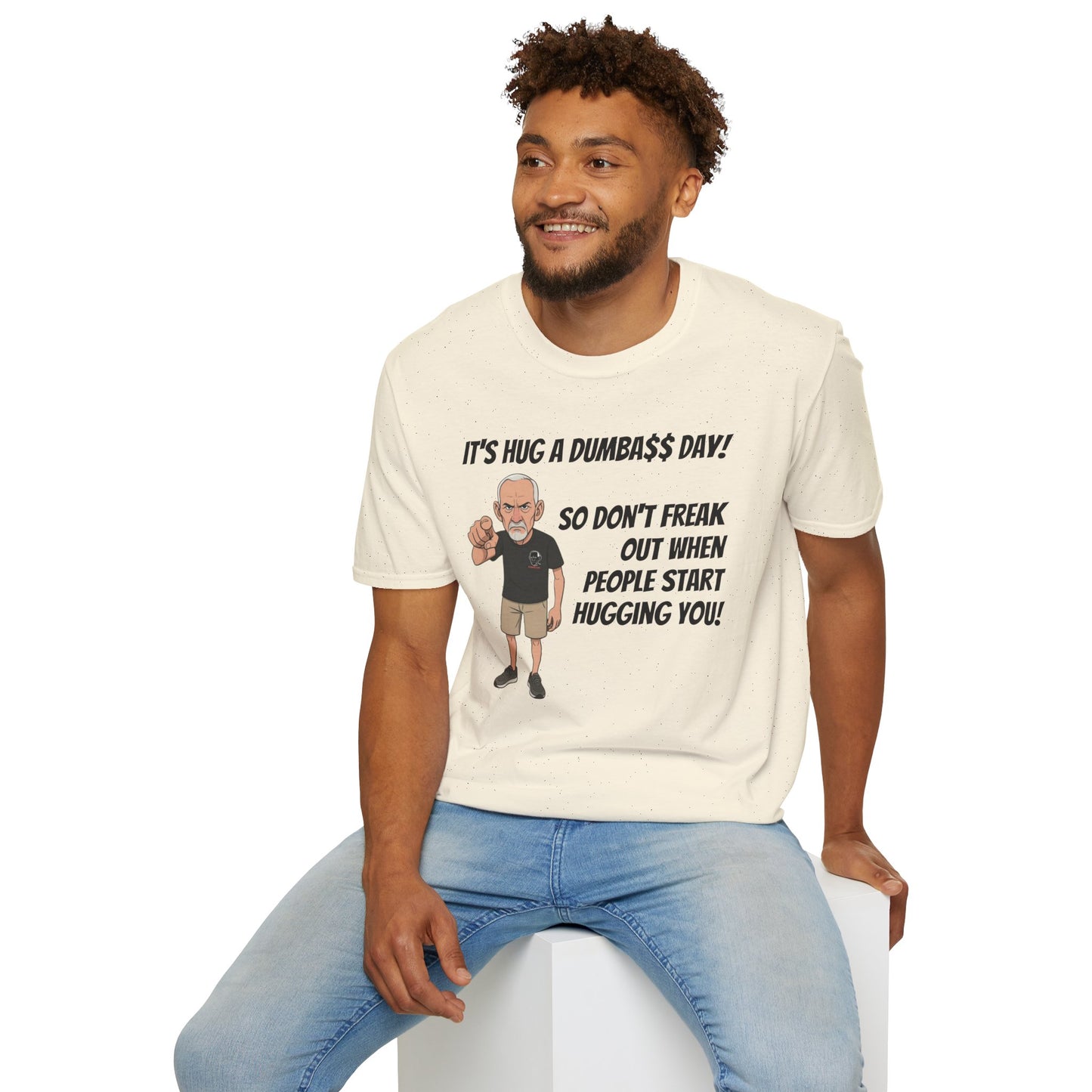 Sun Valley Fox Hug A Dumbass Day, Gift for Friends, Humorous Tee, Casual Wear