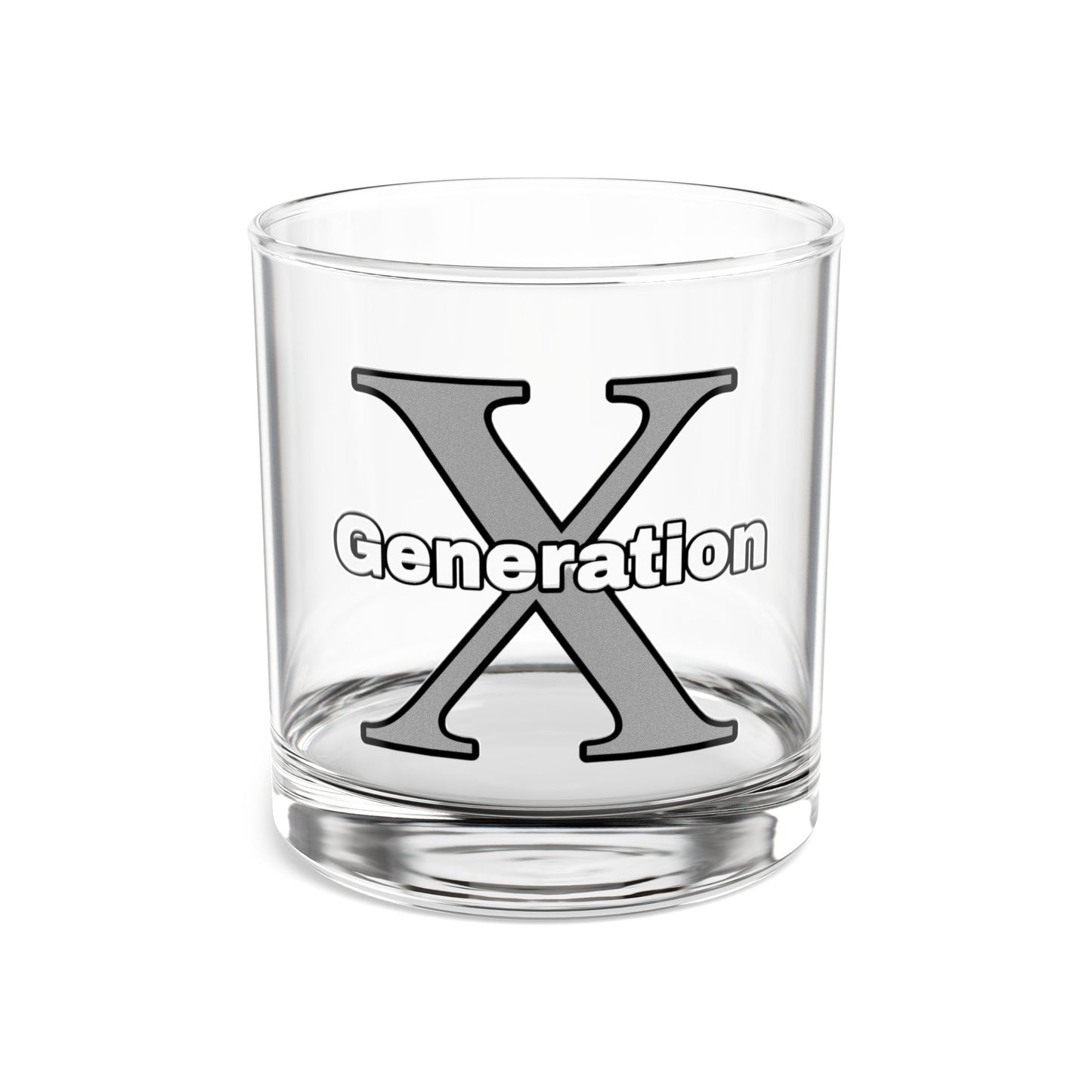 Generation X - Rocks Glass - 10oz | Vintage Style Drinkware for Millennials