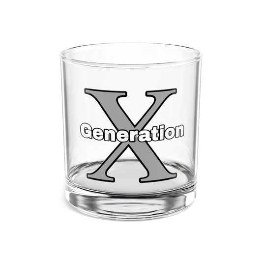 Generation X - Rocks Glass - 10oz | Vintage Style Drinkware for Millennials