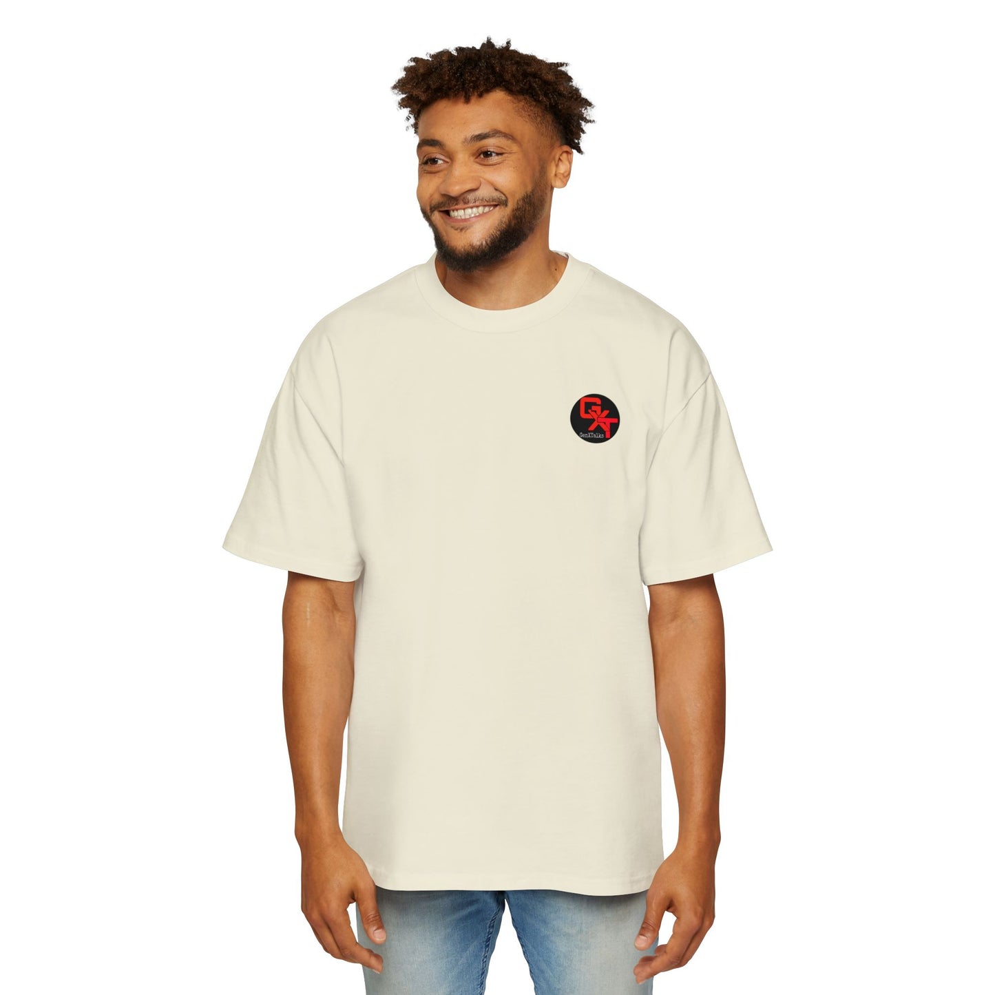 Men's Heavy Oversized Tee - Generation X Graphic T-Shirt with Fun Quote