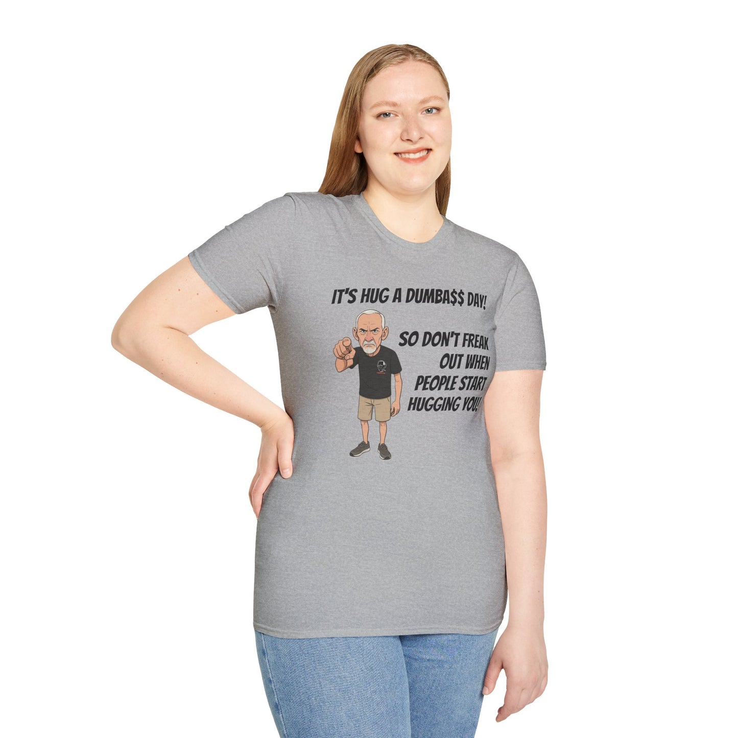 Sun Valley Fox Hug A Dumbass Day, Gift for Friends, Humorous Tee, Casual Wear