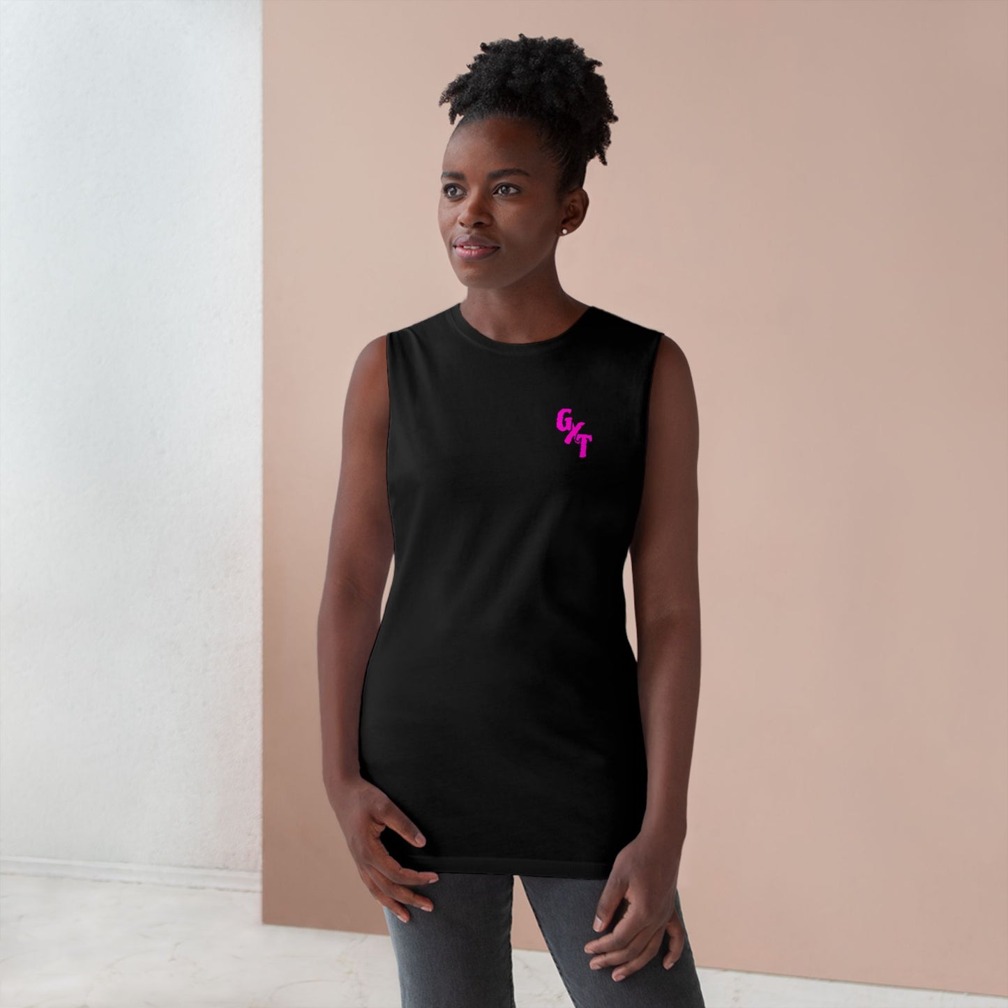 GXT-Pink-- Casual Summer Top with Playful Design