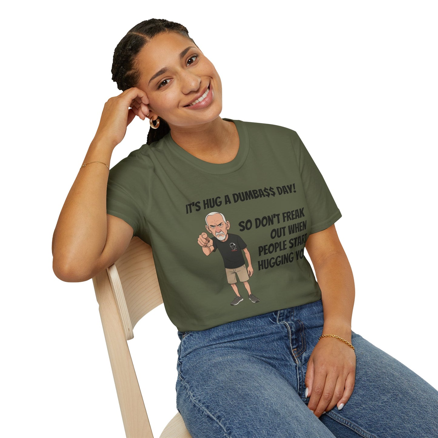Sun Valley Fox Hug A Dumbass Day, Gift for Friends, Humorous Tee, Casual Wear