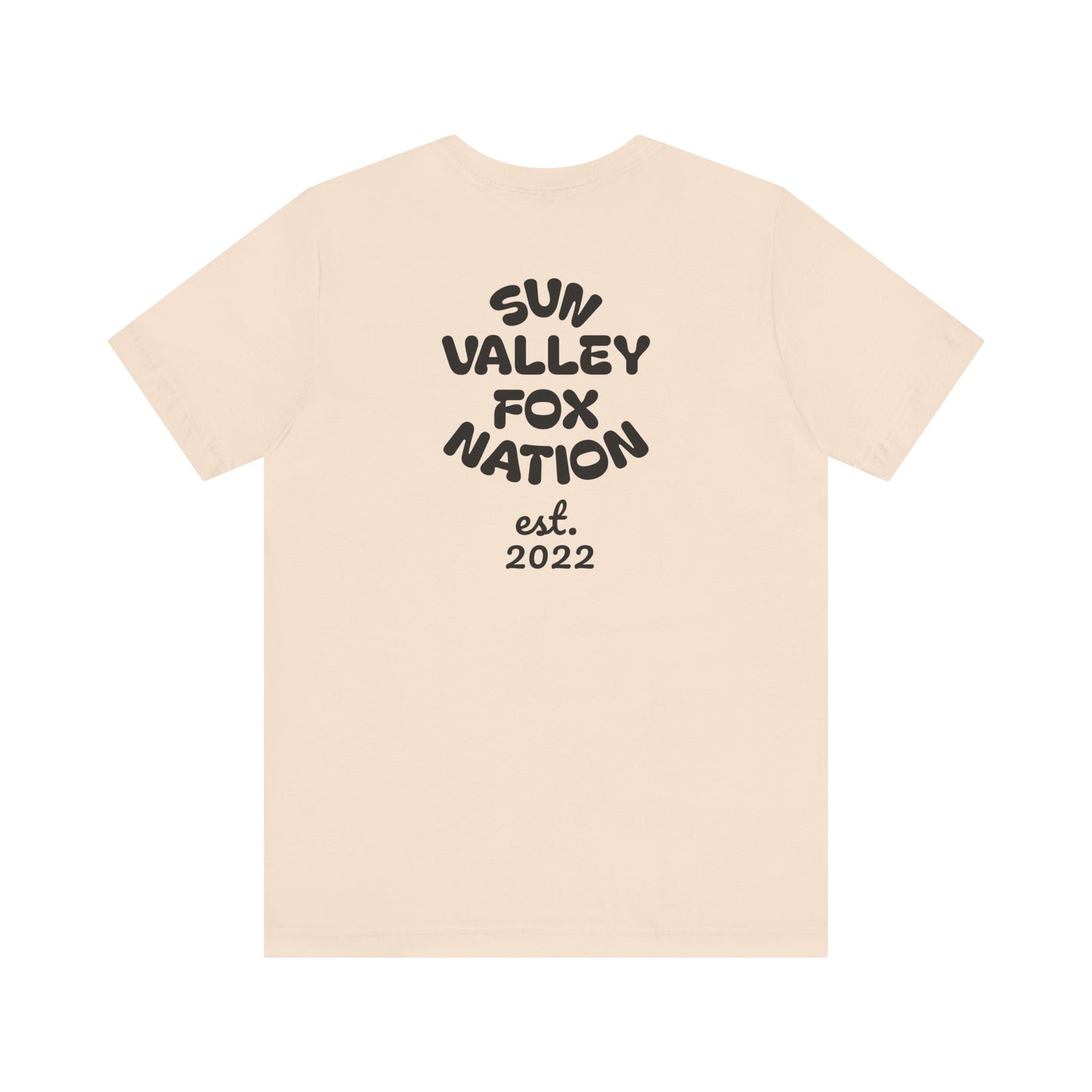 Cool Graphic Tee: Sun Valley Fox Nation, Fun Casual Wear,  Unique T-Shirt
