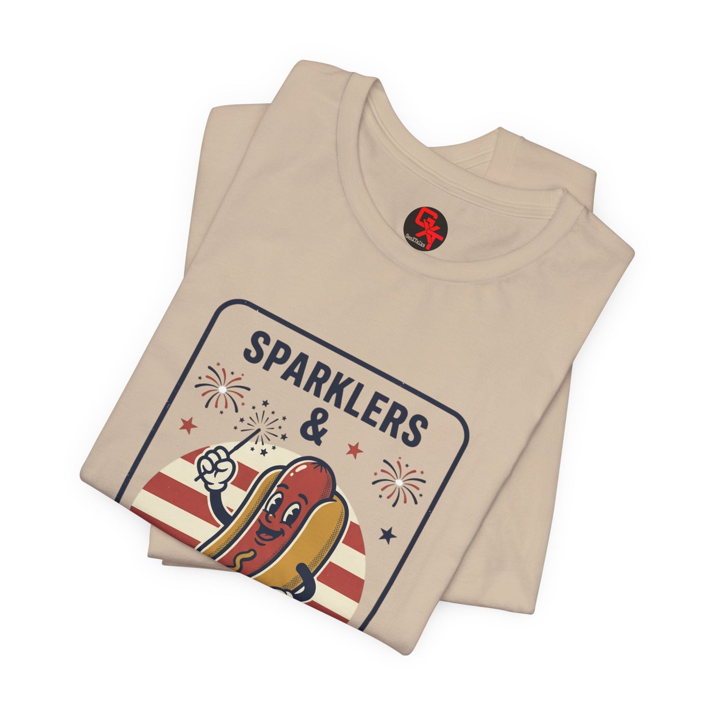 Sparklers & Wieners Hot Dog Tee