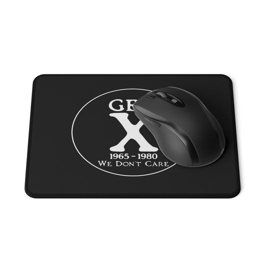 We don't care- Non-Slip Gaming Mouse Pad - Perfect Gift for Gamers & Nostalgic Souls