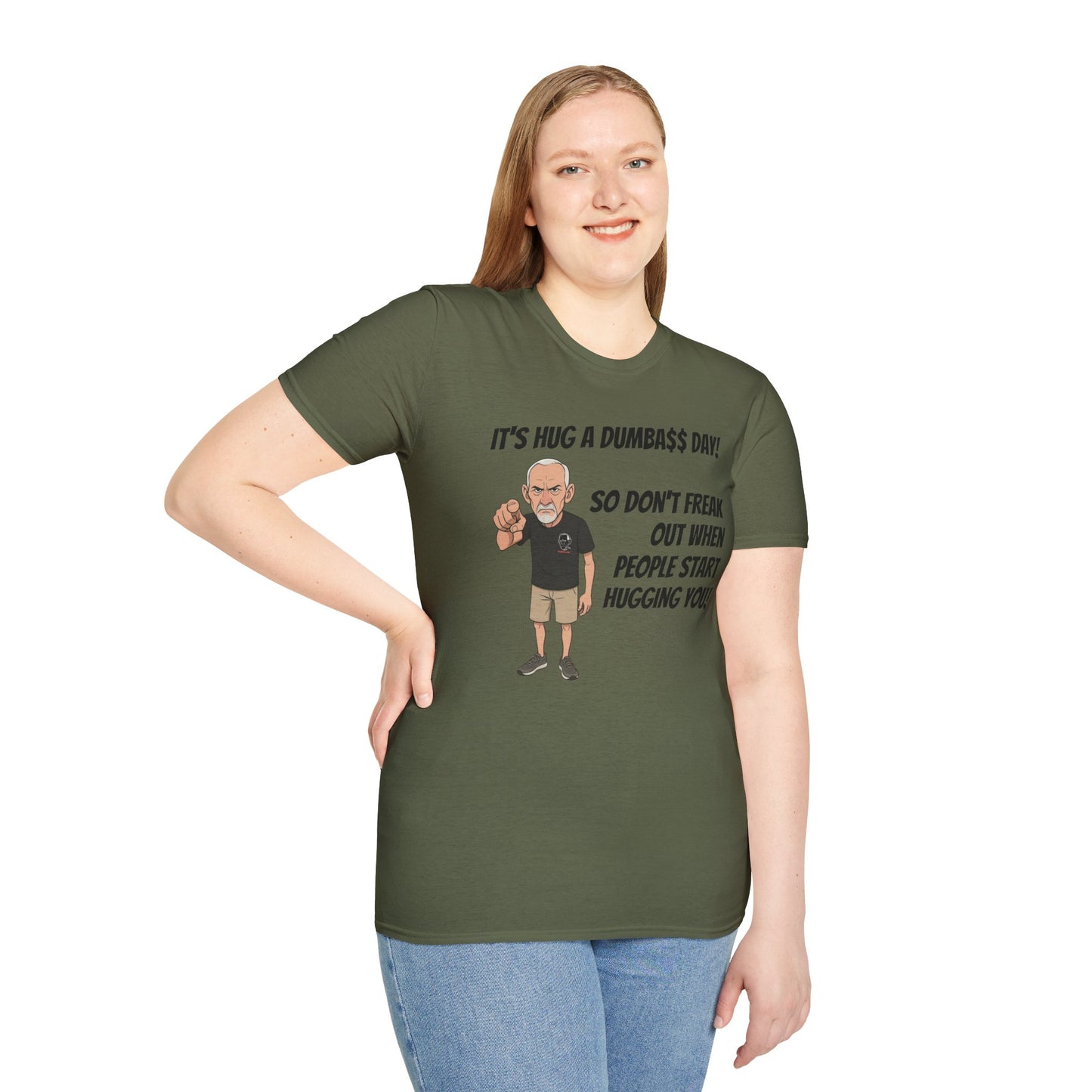 Sun Valley Fox Hug A Dumbass Day, Gift for Friends, Humorous Tee, Casual Wear