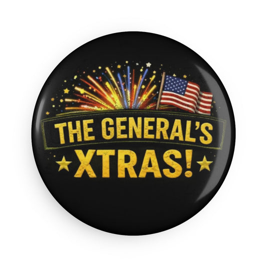 The General's Xtras! Round Fridge Magnet