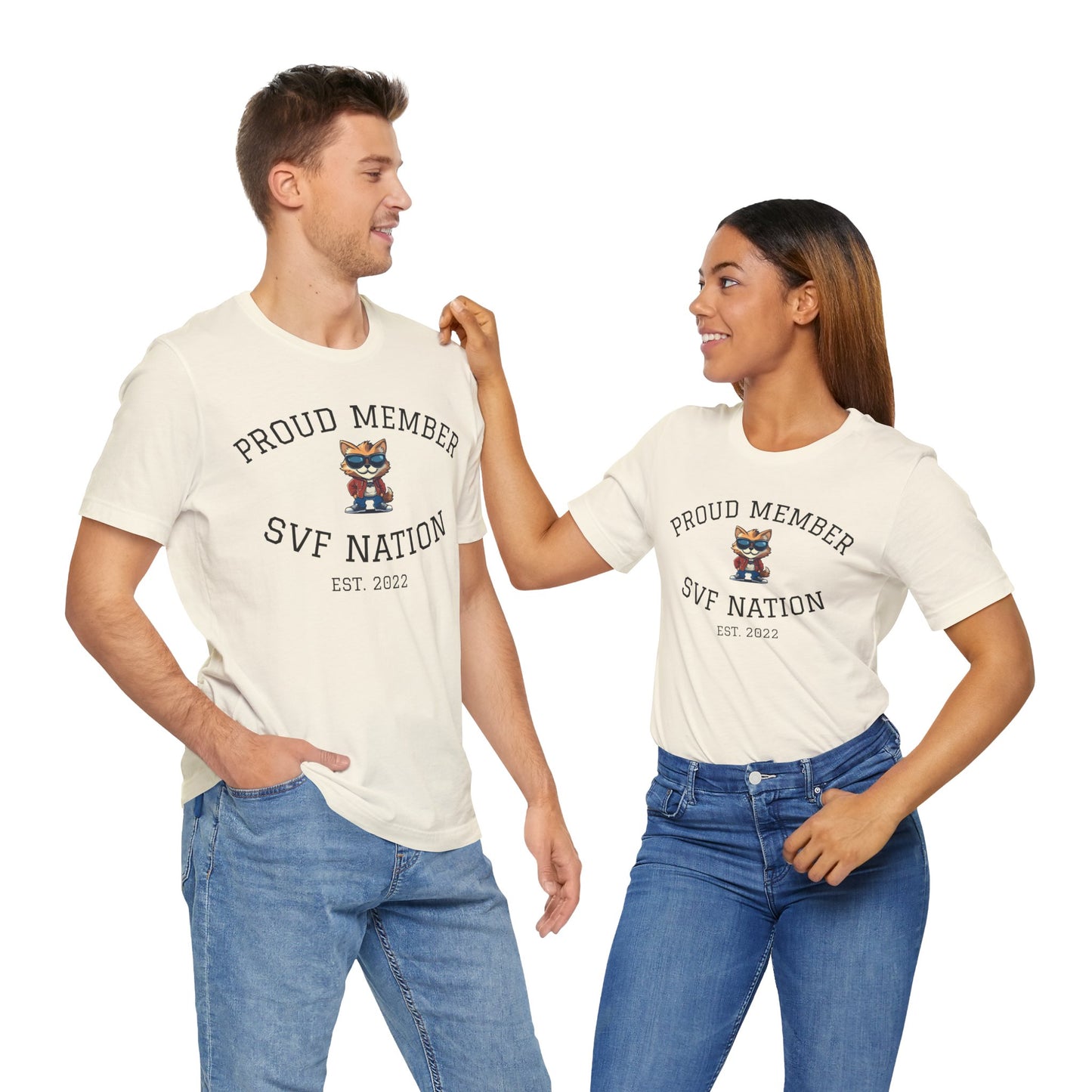 SVF Nation Proud Member Tee - Unisex T-Shirt for Fans, Casual Wear, Birthday Gifts, Team Spirit, Community Love