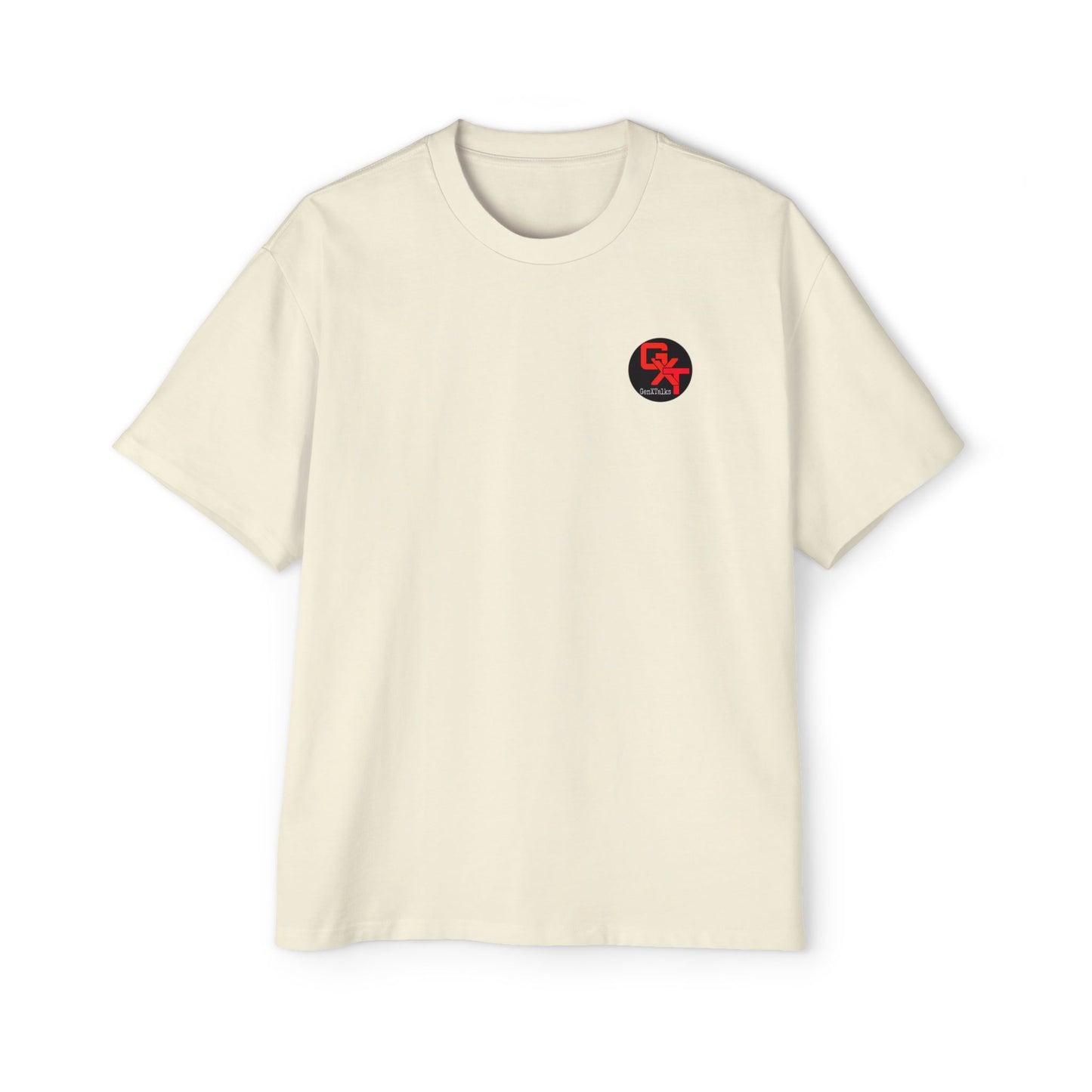 Men's Heavy Oversized Tee - Generation X Graphic T-Shirt with Fun Quote