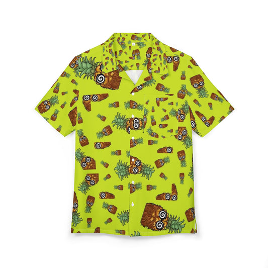 Trippypineapple (no words)- Unisex Hawaiian Button-Down Shirt (AOP)
