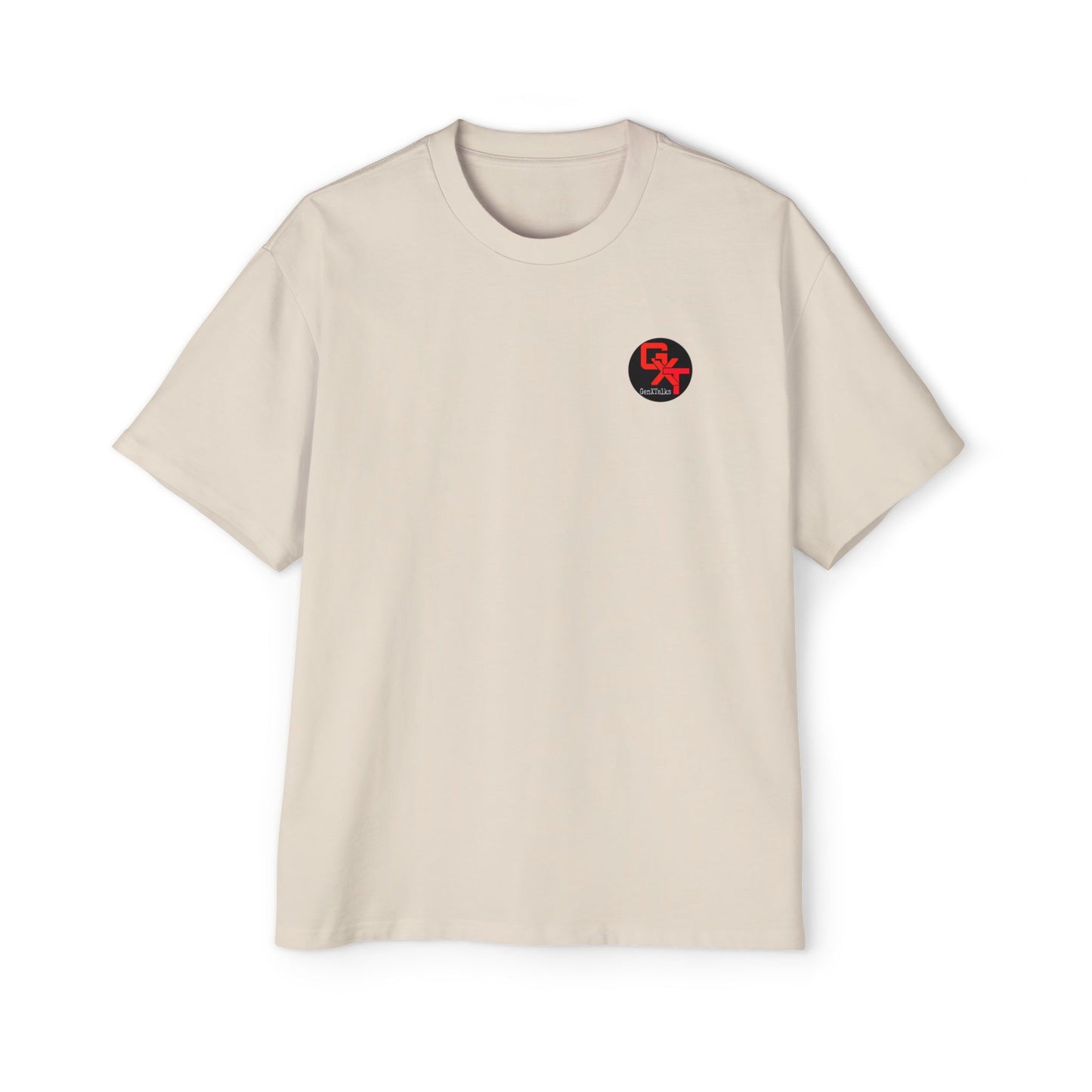 Men's Heavy Oversized Tee - Generation X Graphic T-Shirt with Fun Quote