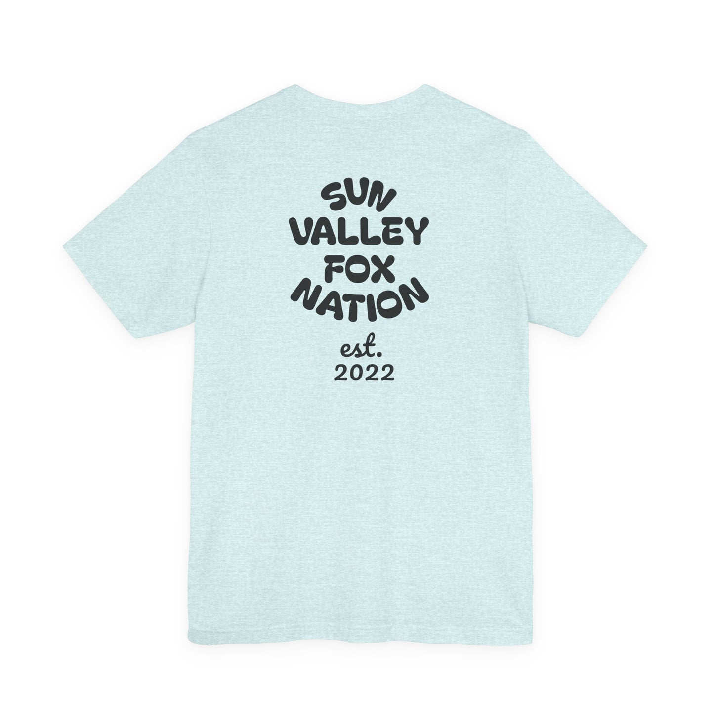 Cool Graphic Tee: Sun Valley Fox Nation, Fun Casual Wear,  Unique T-Shirt