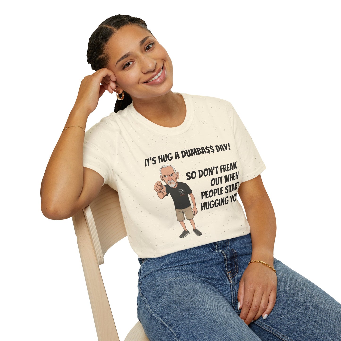 Sun Valley Fox Hug A Dumbass Day, Gift for Friends, Humorous Tee, Casual Wear