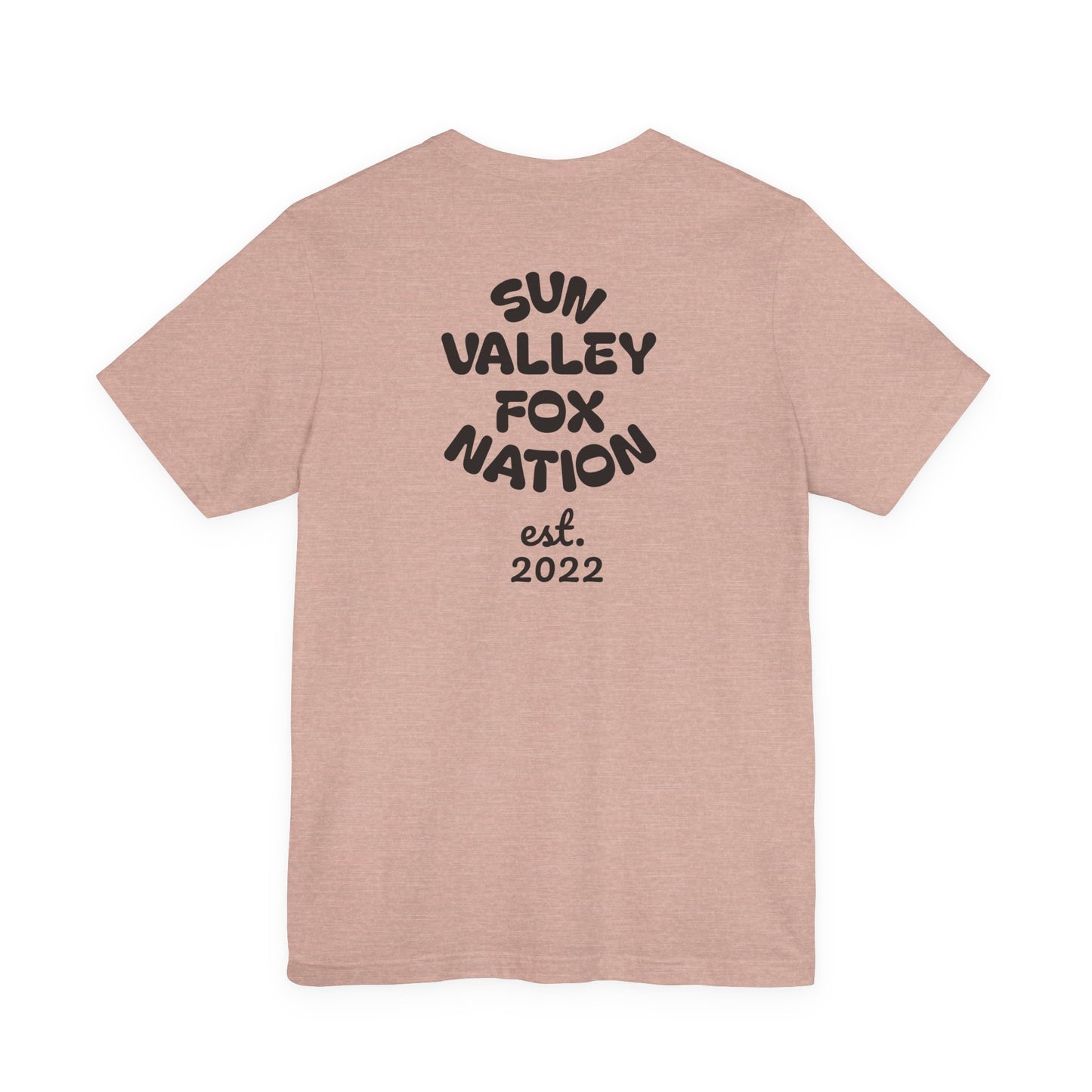 Cool Graphic Tee: Sun Valley Fox Nation, Fun Casual Wear,  Unique T-Shirt