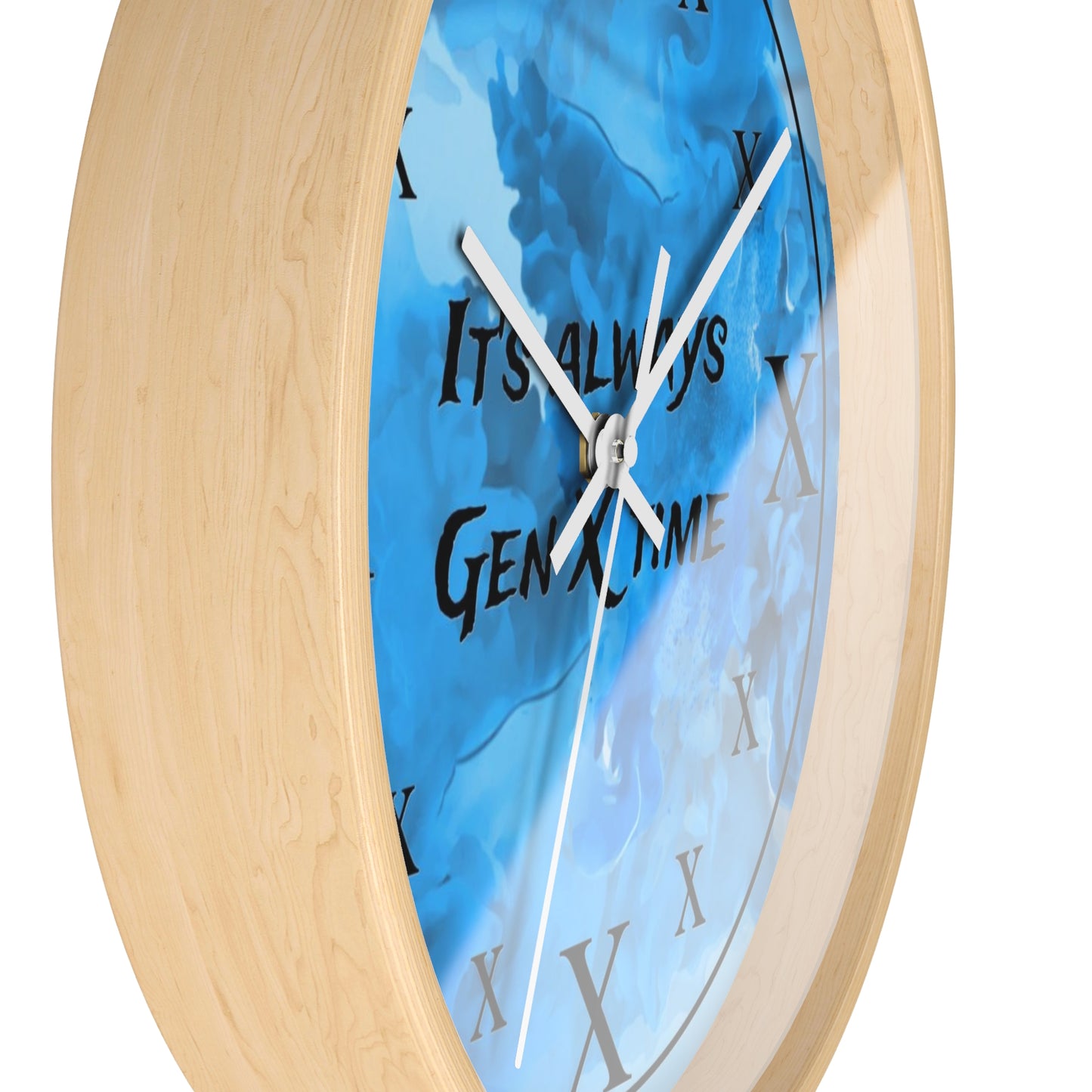 It's Always Gen X Time Wall Clock - (BLUE)