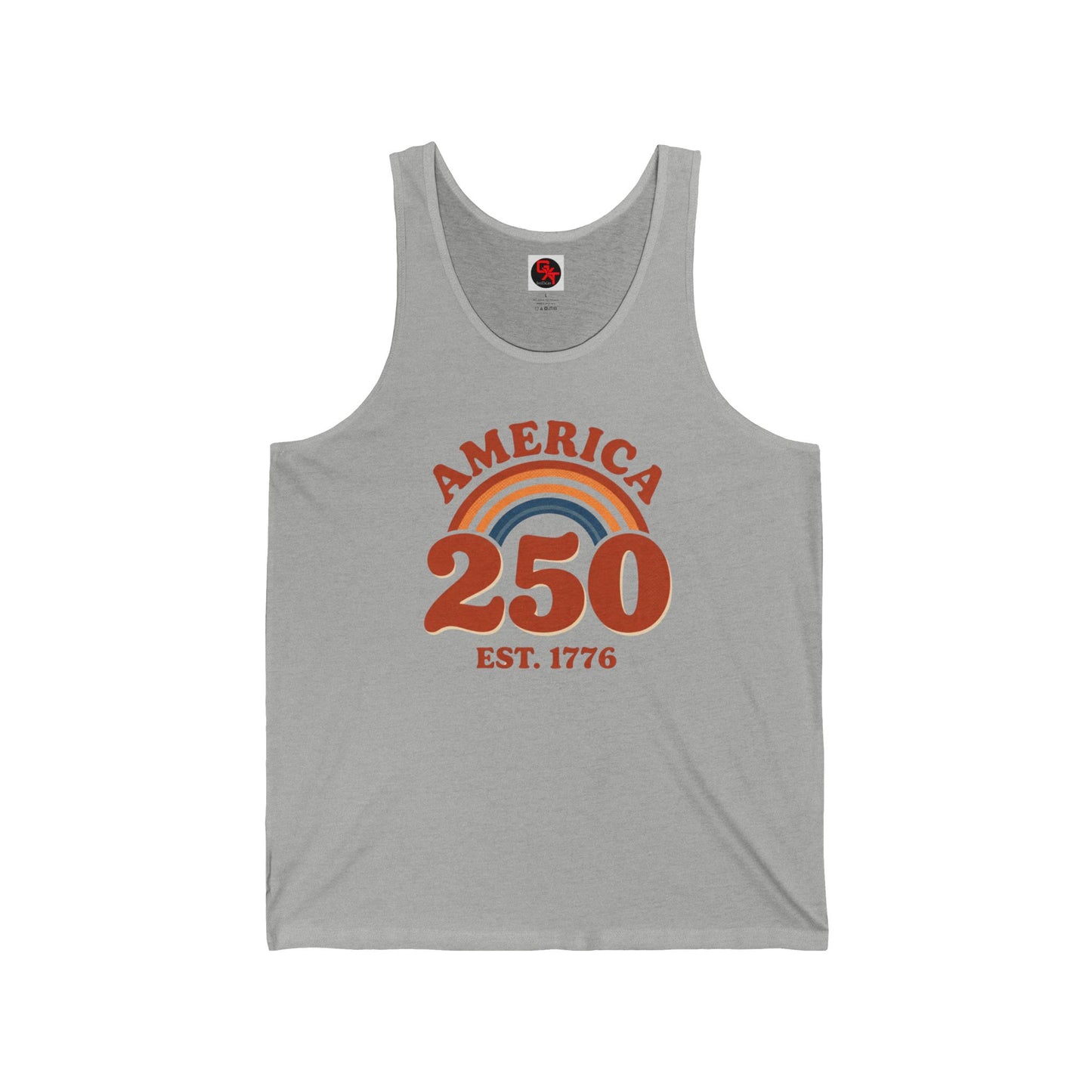 America 250 Tank Top — EST. 1776 Patriotic 250th Anniversary Sleeveless Shirt