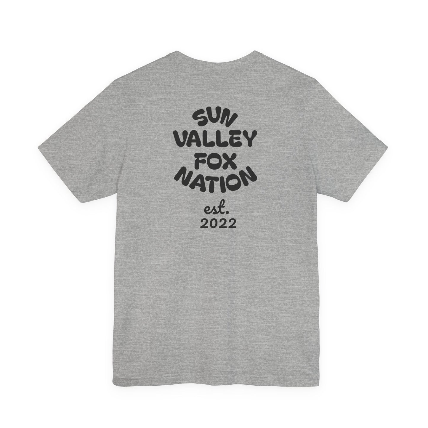 Cool Graphic Tee: Sun Valley Fox Nation, Fun Casual Wear,  Unique T-Shirt