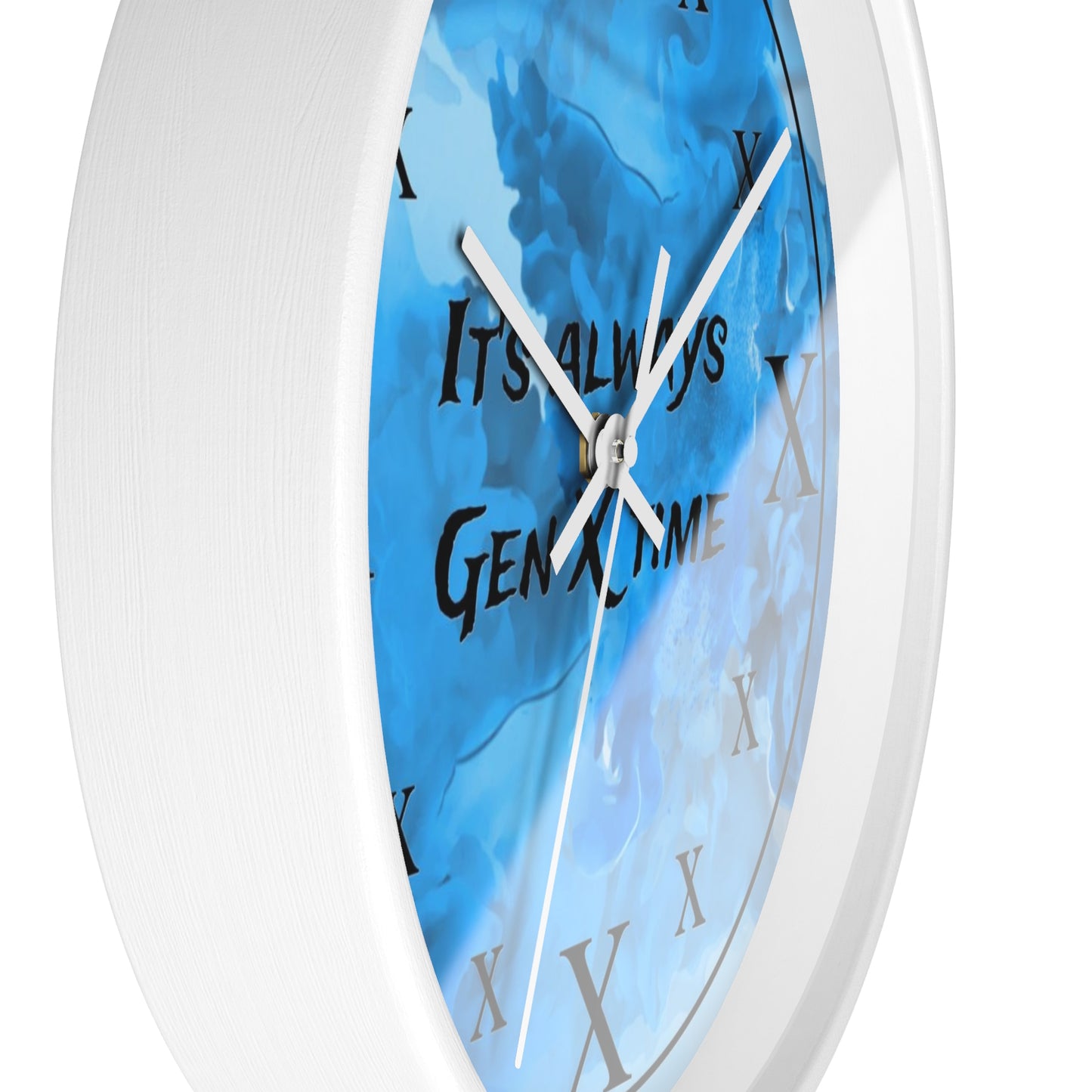 It's Always Gen X Time Wall Clock - (BLUE)