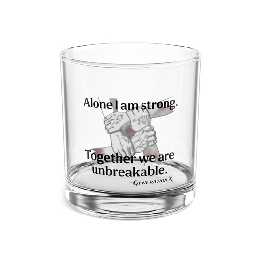 "Unbreakable Strength" Rocks Glass - 10oz