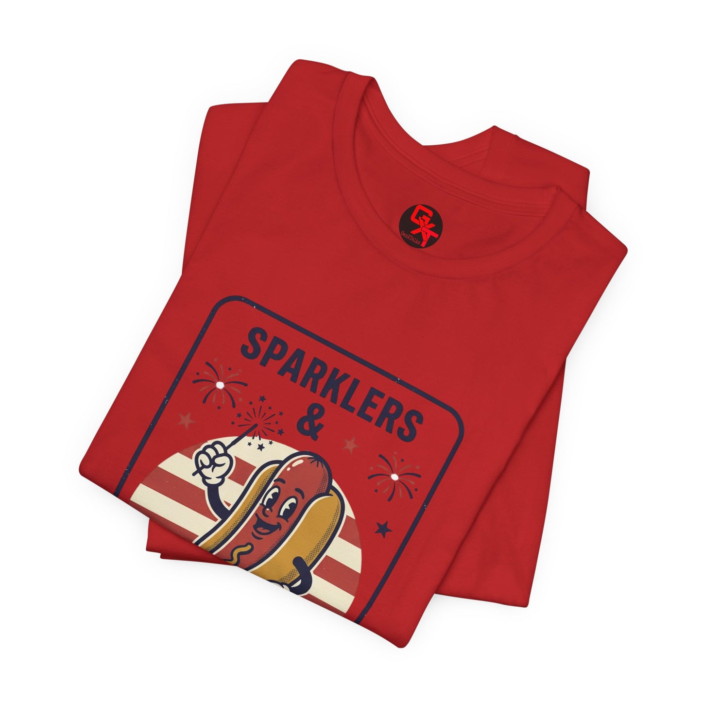 Sparklers & Wieners Hot Dog Tee