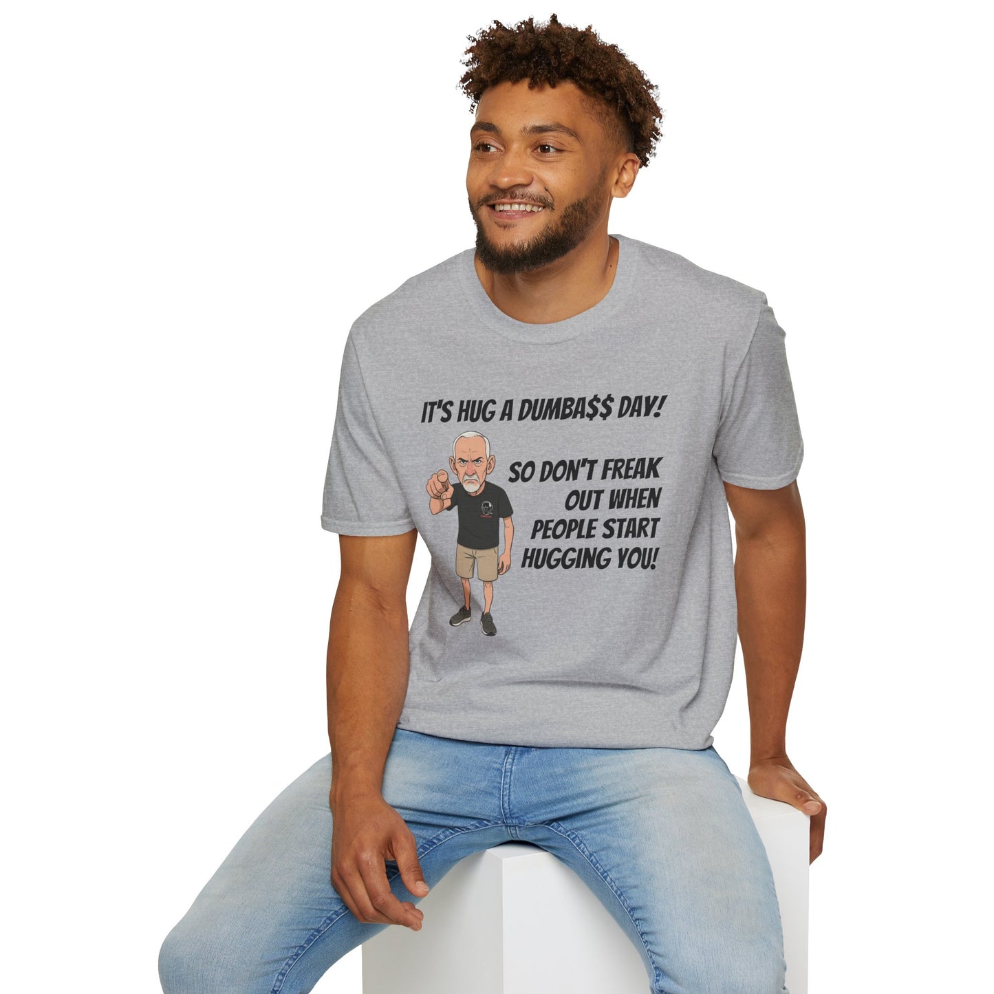 Sun Valley Fox Hug A Dumbass Day, Gift for Friends, Humorous Tee, Casual Wear