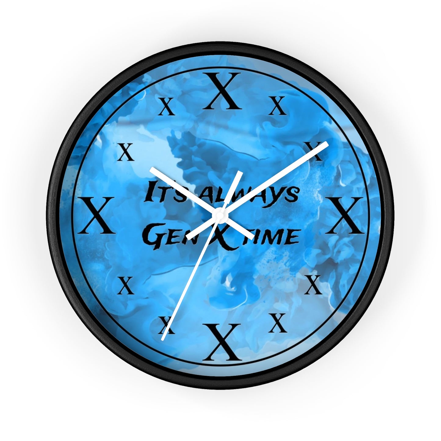 It's Always Gen X Time Wall Clock - (BLUE)