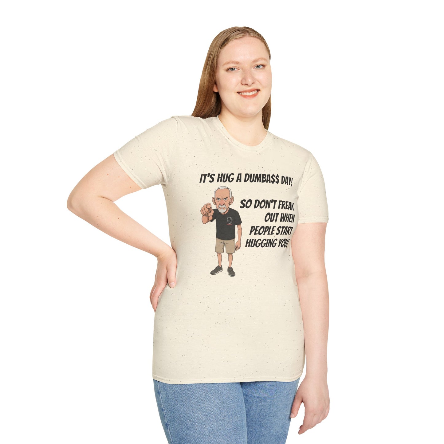Sun Valley Fox Hug A Dumbass Day, Gift for Friends, Humorous Tee, Casual Wear