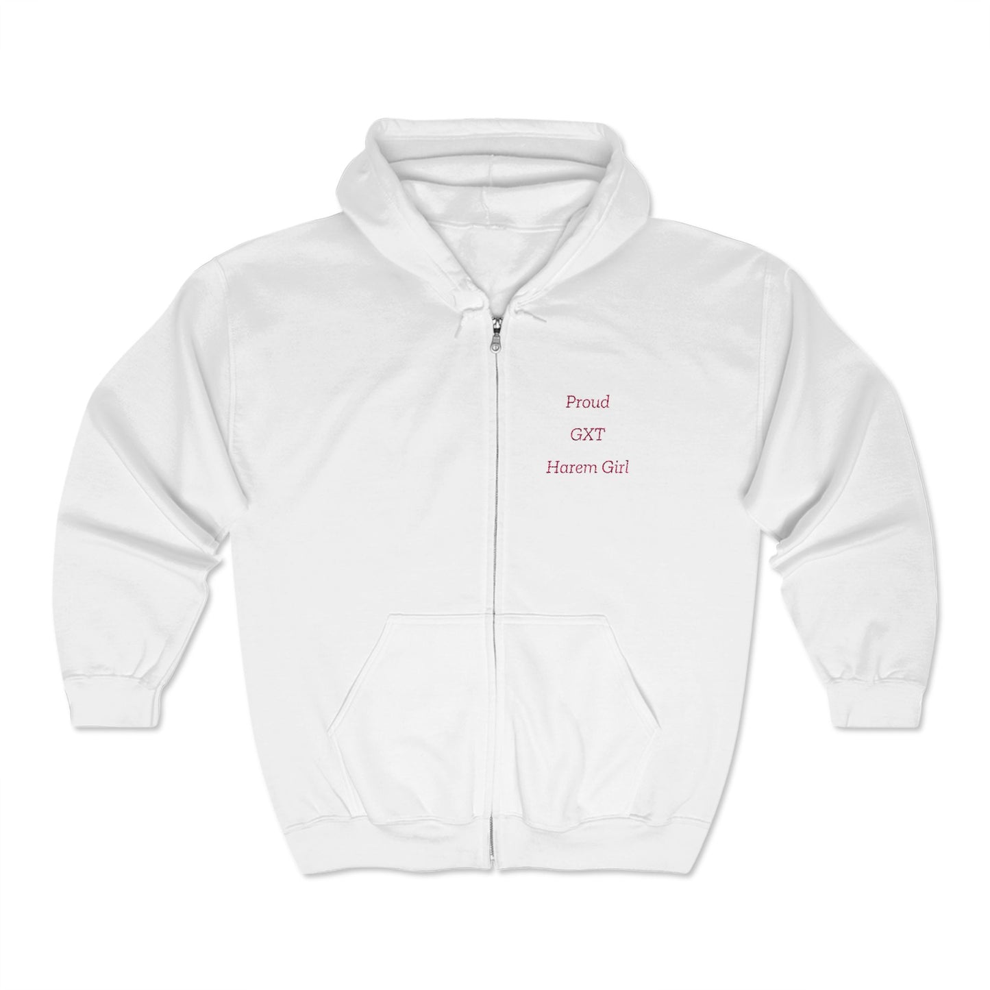 "Proud Harem Girl" (embroidery)  Full Zip Hooded Sweatshirt