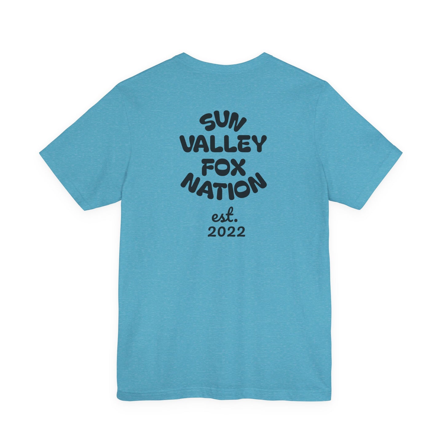 Cool Graphic Tee: Sun Valley Fox Nation, Fun Casual Wear,  Unique T-Shirt