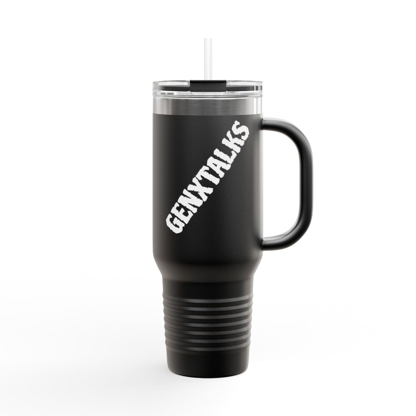 GENXTALK's Insulated Travel Mug - 40oz Red Auto Coffee Cup