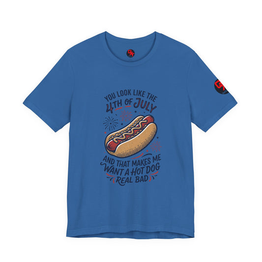 4th of July Hot Dog Graphic Tee