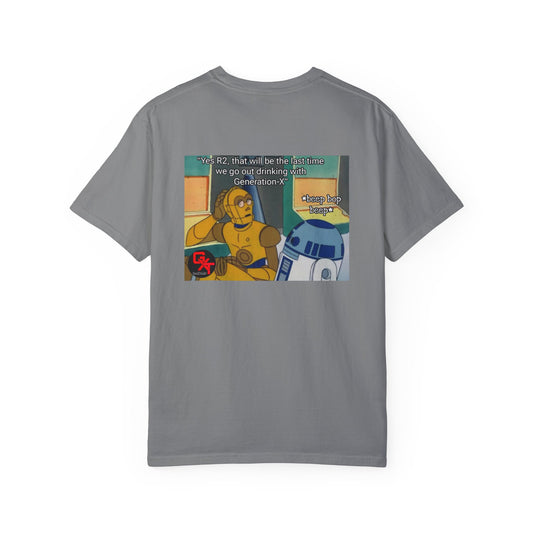 Droids hangover- Unisex T-Shirt with Graphic Humor - Perfect for Casual Outings & Gift Giving