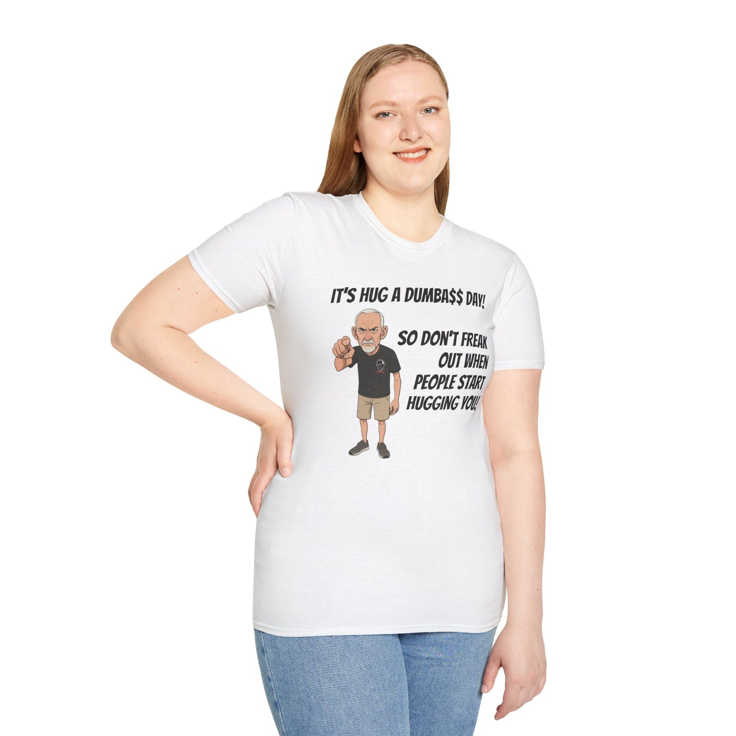 Sun Valley Fox Hug A Dumbass Day, Gift for Friends, Humorous Tee, Casual Wear
