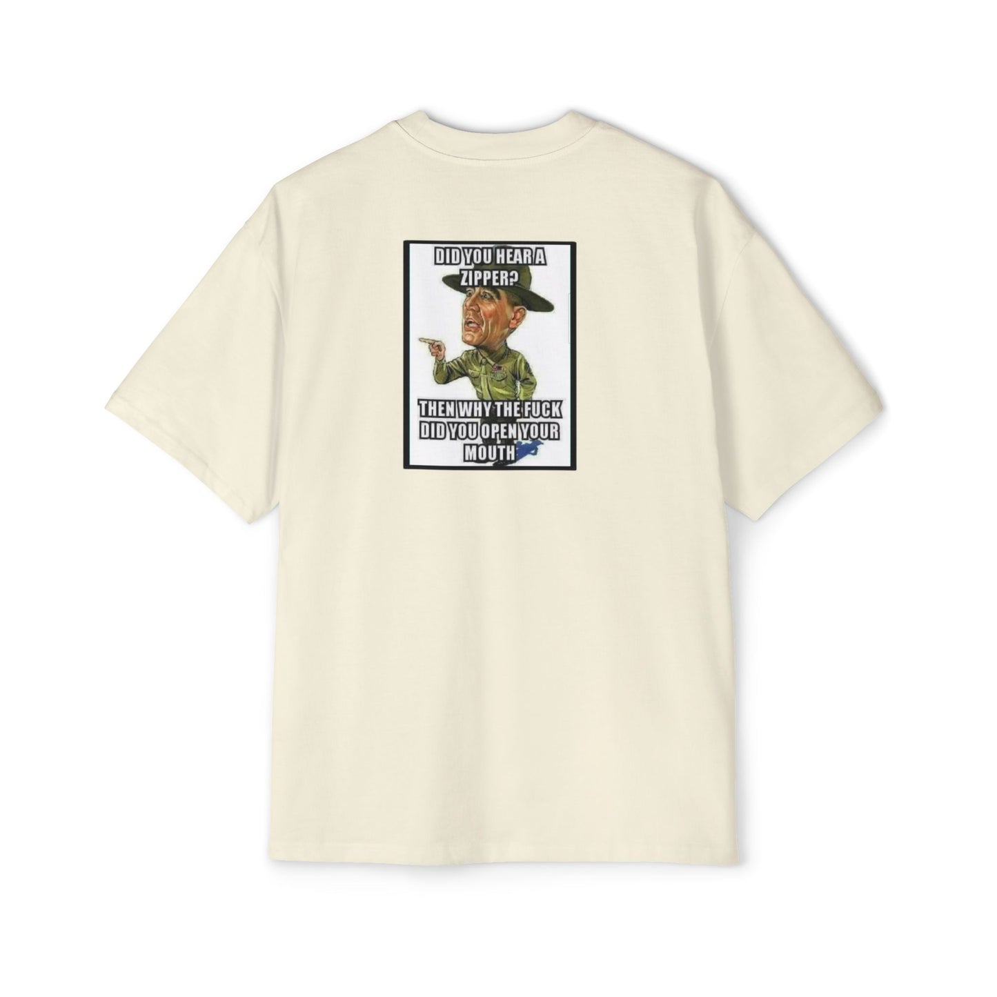 Full Metal Jacket Zipper Quote - Oversized Tee
