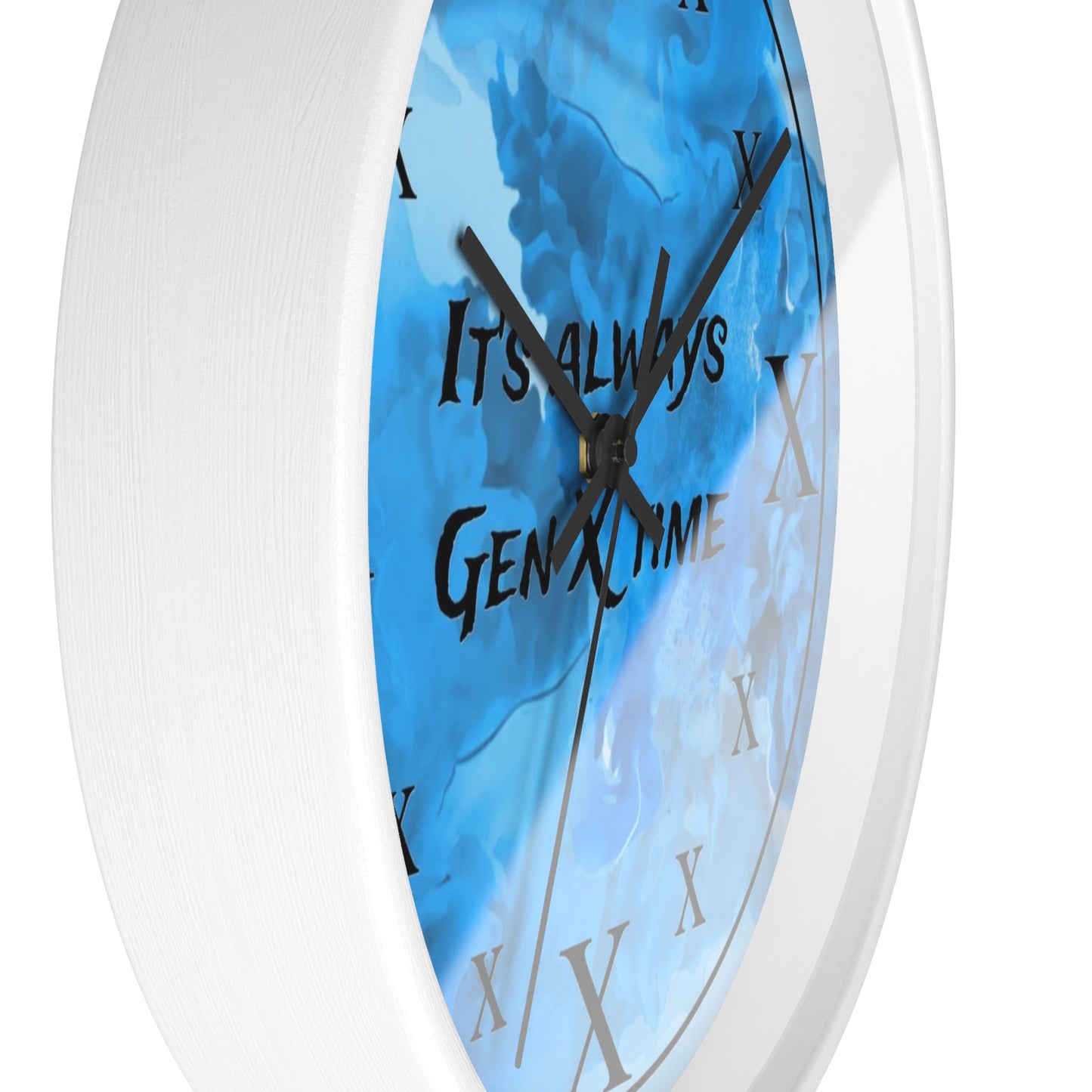 It's Always Gen X Time Wall Clock - (BLUE)