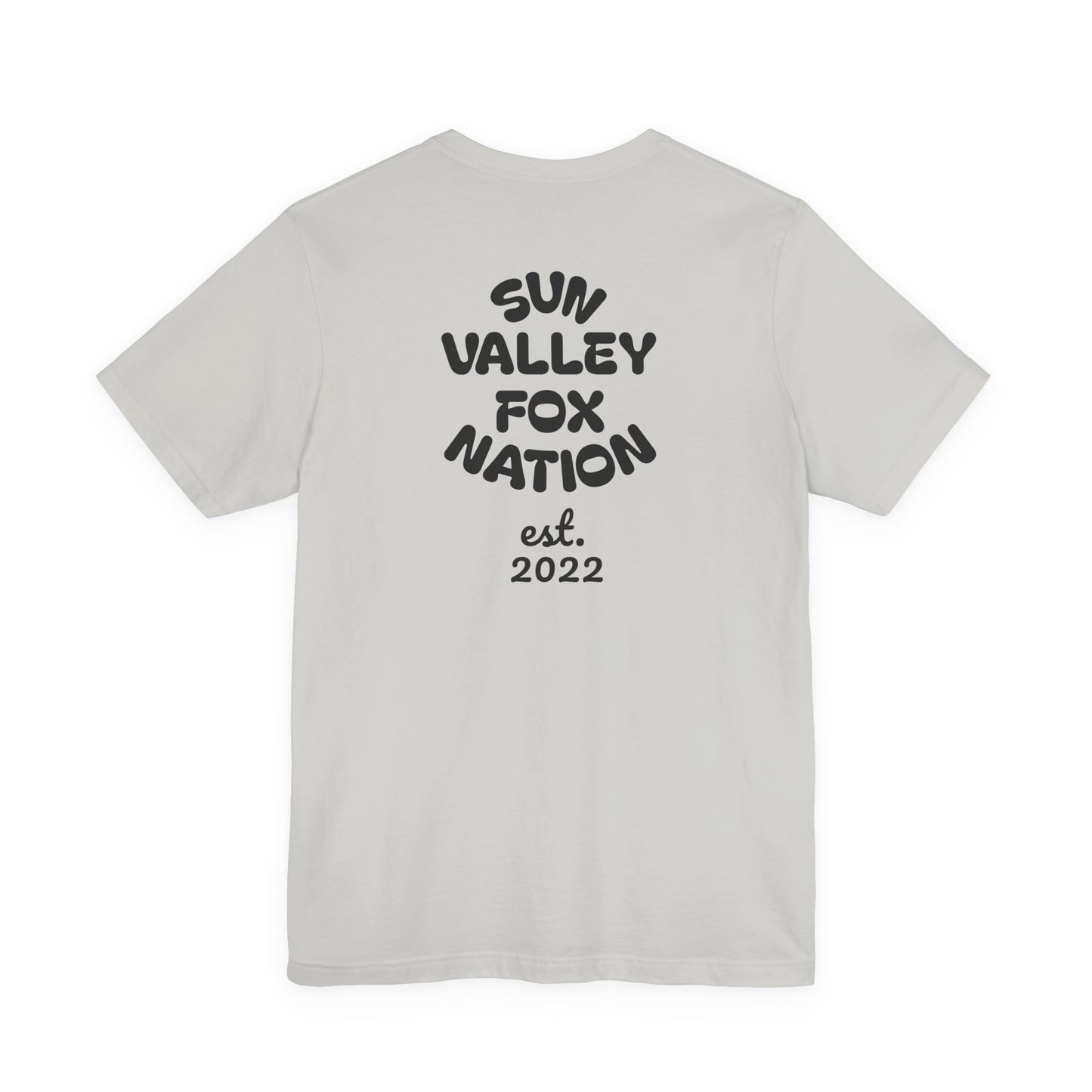 Cool Graphic Tee: Sun Valley Fox Nation, Fun Casual Wear,  Unique T-Shirt