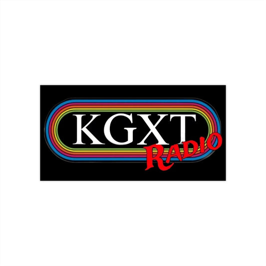 KGXT Radio Bumper Stickers – Fun Car Decor, Perfect for Radio Lovers, Customized Gift for Events, Road Trip Essentials