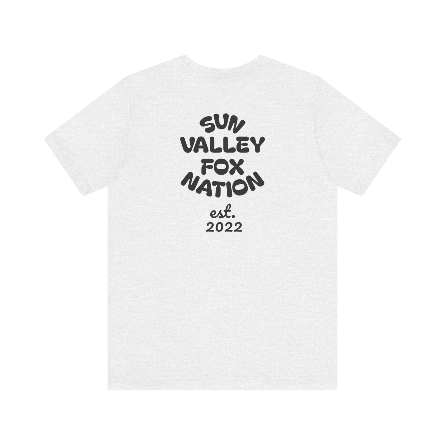 Cool Graphic Tee: Sun Valley Fox Nation, Fun Casual Wear,  Unique T-Shirt