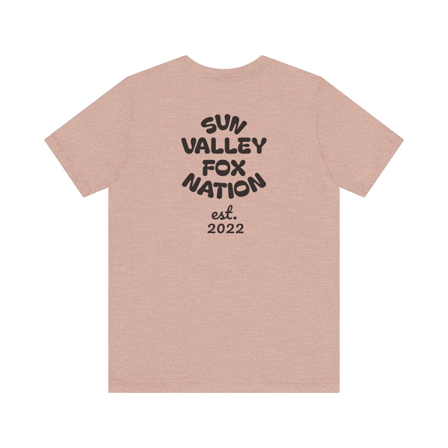 Cool Graphic Tee: Sun Valley Fox Nation, Fun Casual Wear,  Unique T-Shirt