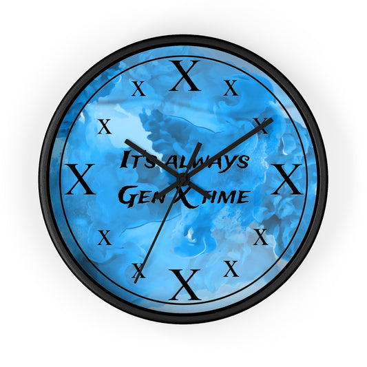 It's Always Gen X Time Wall Clock - (BLUE)