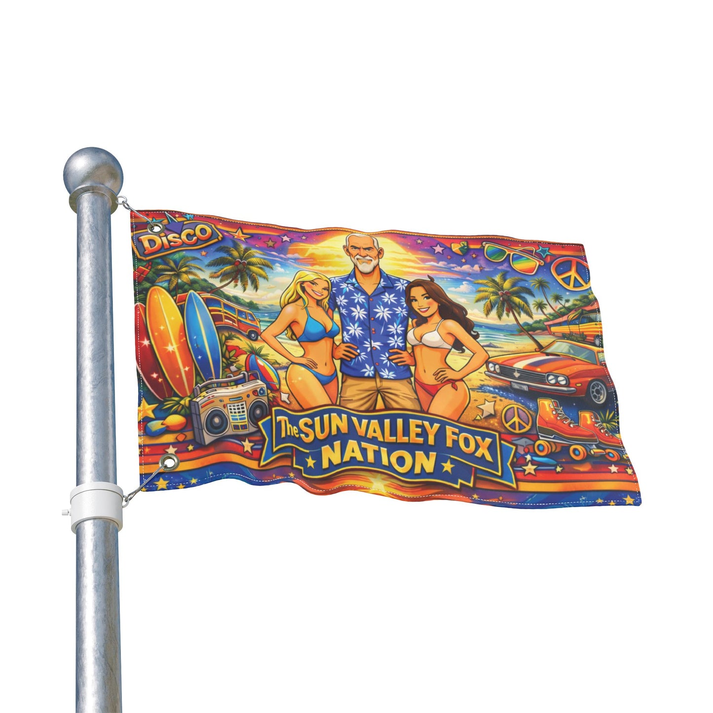 Sun Valley Fox Nation Double Sided Flag